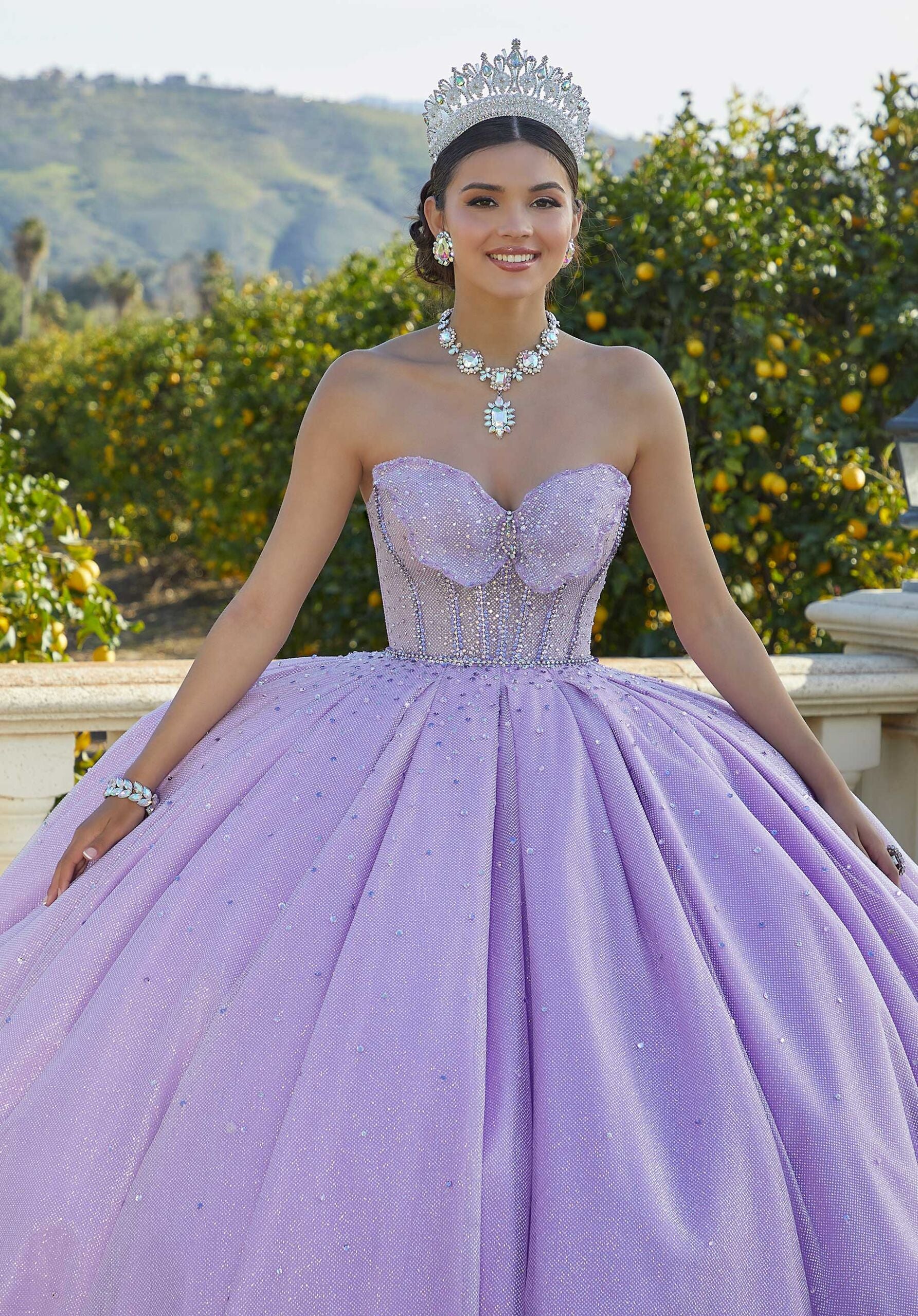 Butterfly Quinceaera Dress with Rhinestones and Crystal Beading Elegant Bride and Quinceanera Butterfly Quinceaera Dress with Rhinestones and Crystal Beading Elegant Bride and Quinceanera