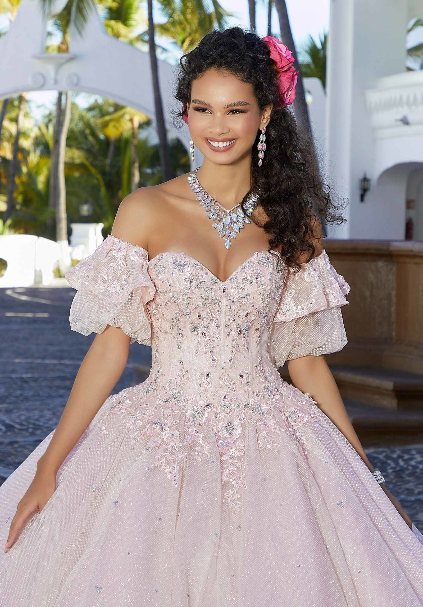 Rhinestone and Crystal Beaded Embroidered Quinceañera Dress – Elegant Bride and Quinceanera Rhinestone and Crystal Beaded Embroidered Quinceañera Dress – Elegant Bride and Quinceanera