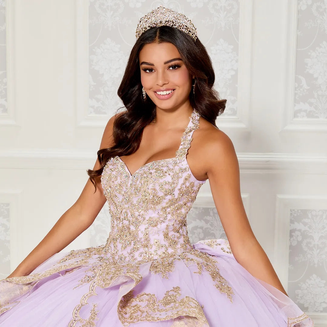 Metallic Embroidered Quinceaera Dress Metallic Embroidered Quinceaera Dress