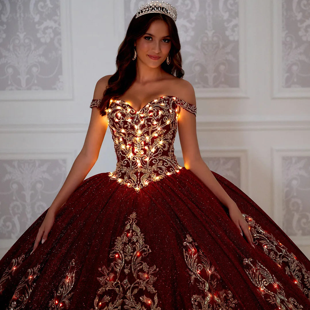Maroon Red And Gold 15 Dresses Princesa Quinceanera Dresses